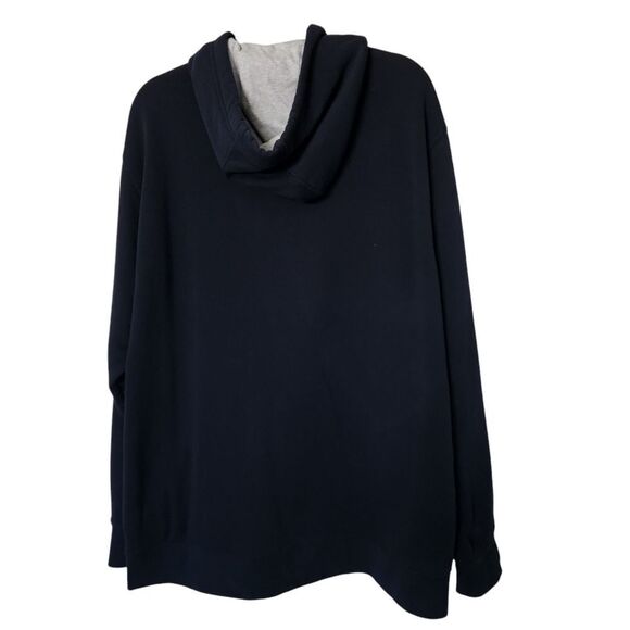 Russell Athletic Men's Navy Hoodie Sweatshirt Pocket Size XXL - Picture 2 of 6